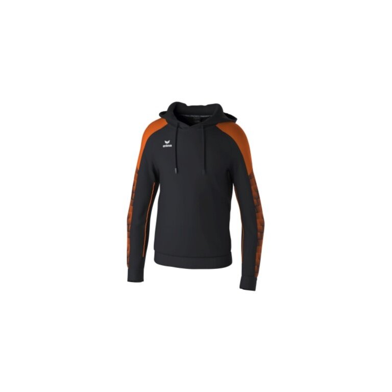 Erima Hooded Sweatshirt Evo Star (100% Polyester) black/orange men's