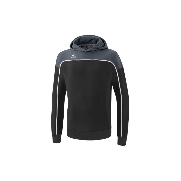 Erima Hoodie Change Hooded Sweatshirt (Cotton Blend) Black/Grey Boys