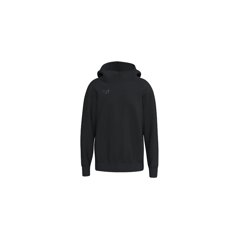Erima Premia Hoodie (mixed fabric, comfortable fit) black men's