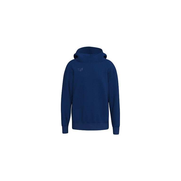 Erima Premia Hoodie (mixed fabric, comfortable fit) navy blue men's
