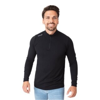 Erima Sport Long Sleeve Roll Neck Half-Zip (soft stretch material) black men's