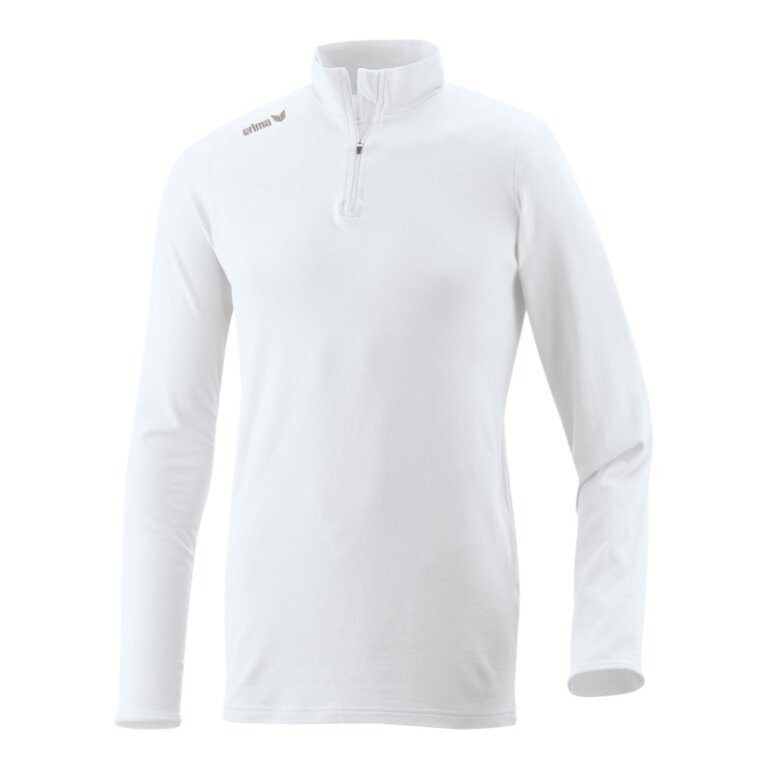 Erima Sport Long Sleeve Roll Neck Half-Zip (soft stretch material) white men's