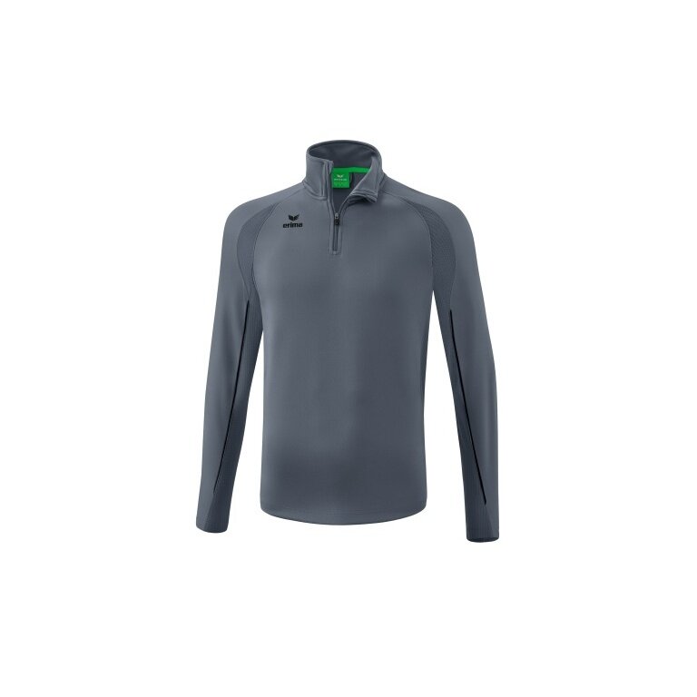 Erima Sport Long Sleeve Shirt Liga Star Training Top (durable functional material, stand-up collar) grey/black Men
