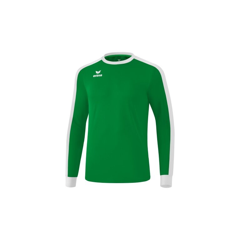 Erima Sport Long Sleeve Shirt Jersey Retro Star (100% Polyester) emerald green/white Men