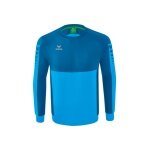 Erima Sport Long Sleeve Six Wings Sweatshirt (Cotton Blend, Functional) Curacao Blue Boys