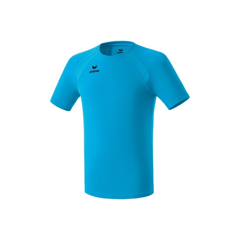 Erima Sport T-shirt Basic Performance (100% Polyester, Mesh Inserts) Curacao Blue Men