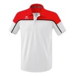 Erima Sport Polo Change (100% recycled Polyester, quick-drying functional material) white/red Men