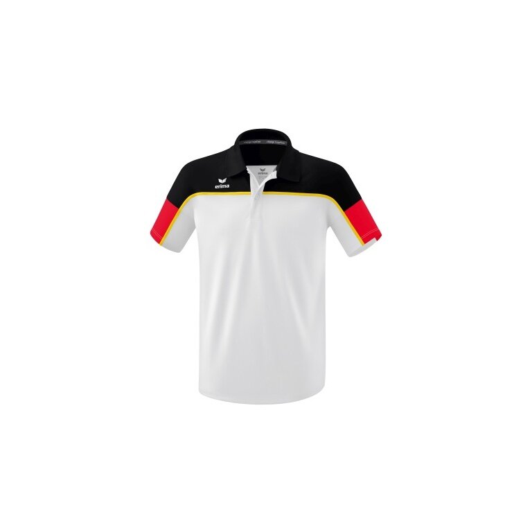 Erima Sport Polo Change (100% recycled Polyester, quick-drying functional material) white/black/red Men