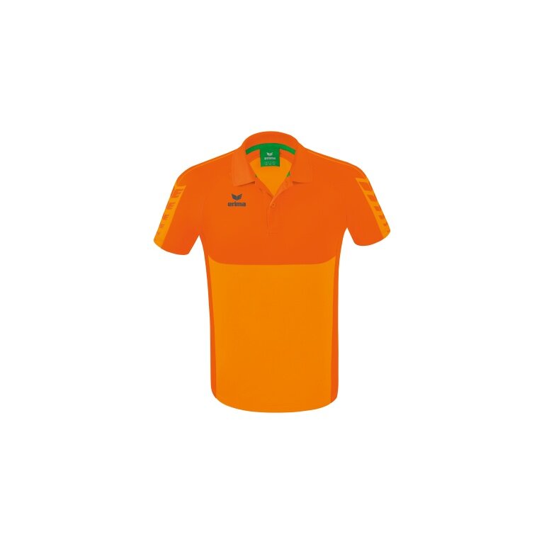 Erima Sport-Polo Six Wings (100% Polyester, quick-drying, comfortable to wear) orange Men