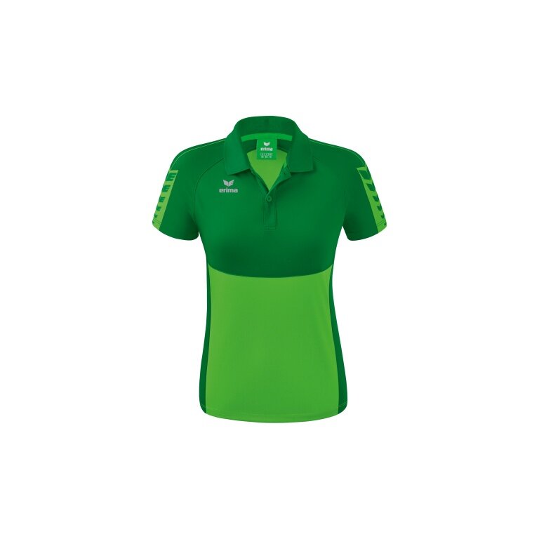 Erima Sport-Polo Six Wings (100% Polyester, tailored cut, quick-drying) green/emerald Women