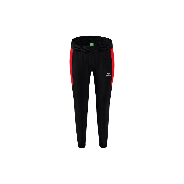 Erima Presentation Pants Team long (100% Polyester, light, modern slim fit) black/red Women