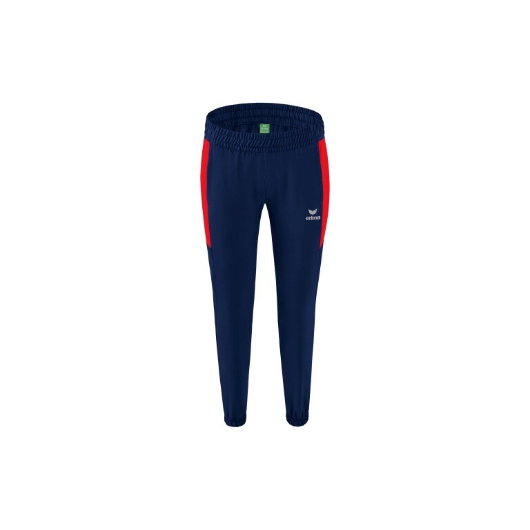 Erima Presentation Trousers Team long (100% Polyester, light, modern slim fit) navy blue/red Women