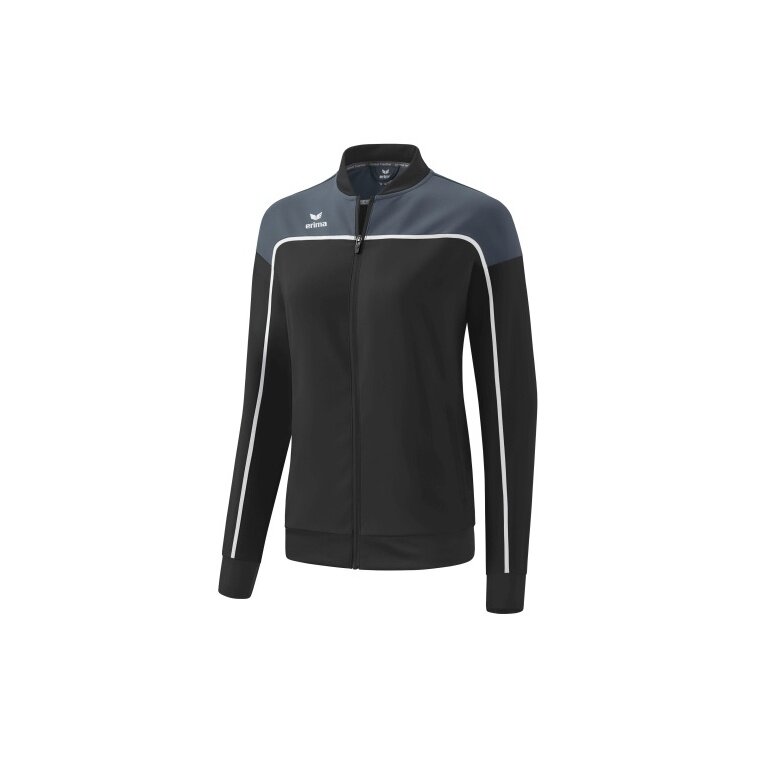 Erima Presentation Jacket Change (100% recycled Polyester, elastic functional material) black/gray/white Women