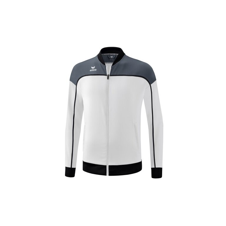 Erima Presentation Jacket Change (100% recycled Polyester, elastic functional material) white/grey/black Men