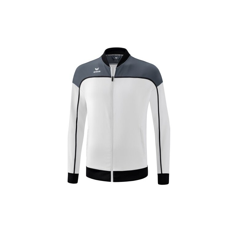 Erima Presentation Jacket Change (100% recycled Polyester, elastic functional material) white/grey/black Boys