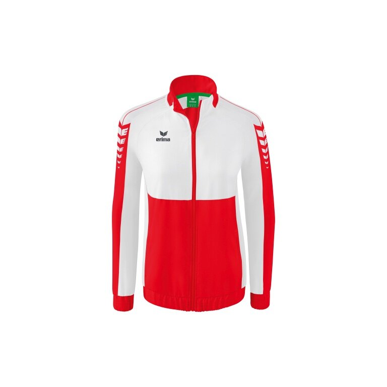 Erima Presentation Jacket Six Wings (100% Polyester, Stand-up Collar, tailored cut) red/white Women