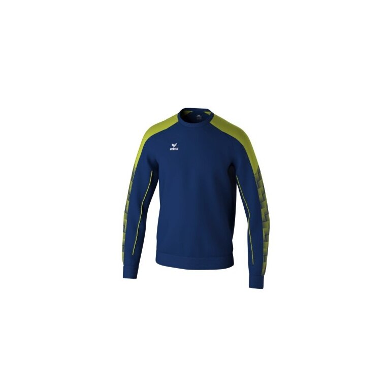 Erima Pullover Evo Star Sweatshirt (high wearing comfort) navy blue/lime green Kids