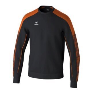 Erima Pullover Evo Star Sweatshirt (high wearing comfort) black/orange Men