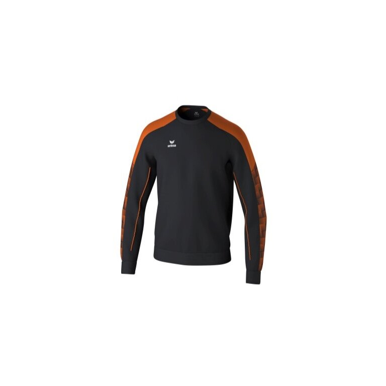Erima Pullover Evo Star Sweatshirt (high wearing comfort) black/orange Men