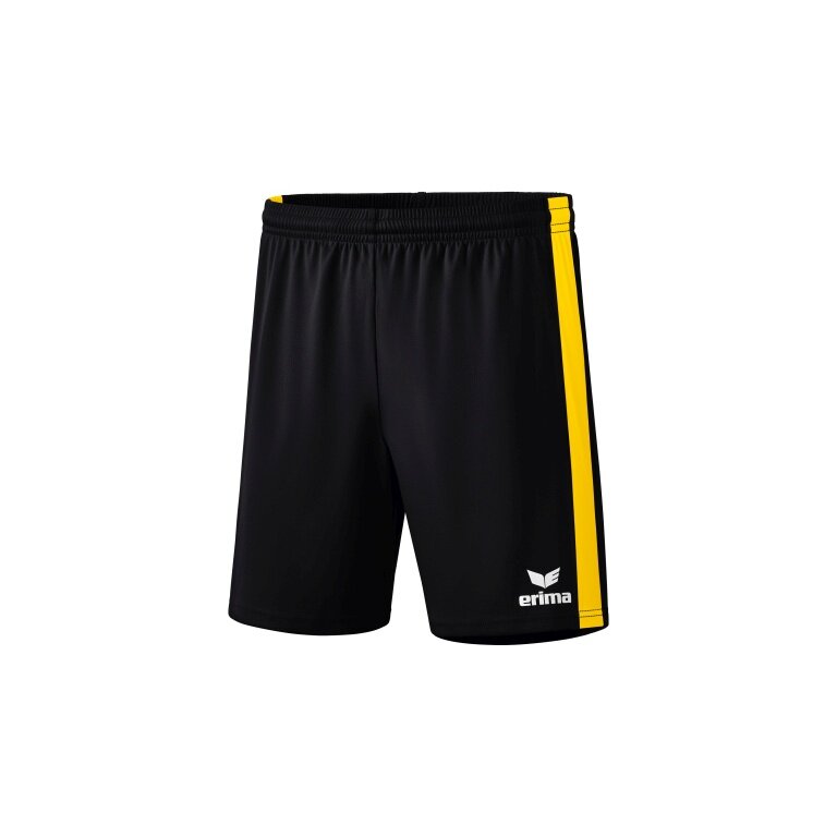 Erima sports shorts Short Retro Star without inner slip black/yellow boys