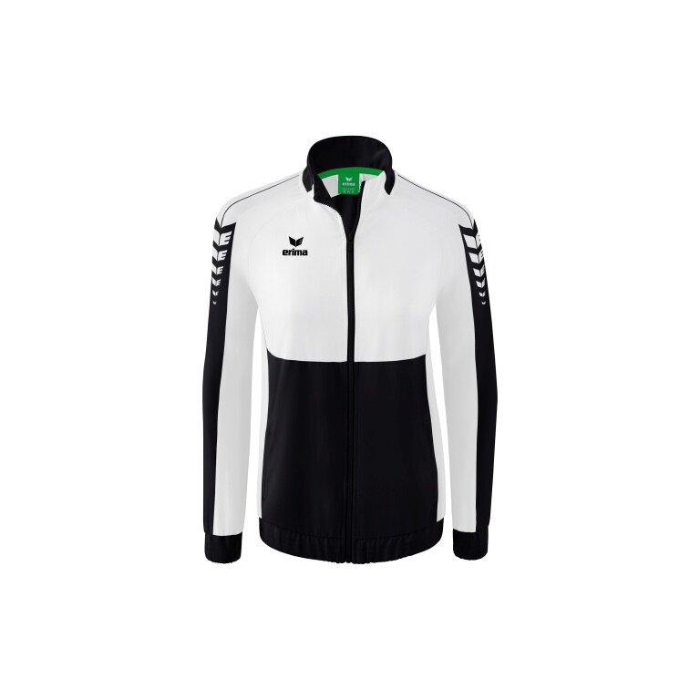 Erima Presentation Jacket Six Wings (100% Polyester, Stand-up Collar, tailored cut) black/white Women