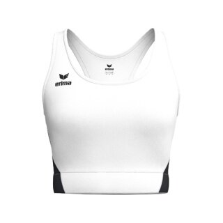 Erima Sports Bra T&F Wings (Racerback, moisture-wicking) white/black ladies