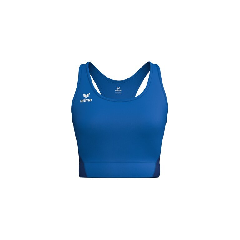 Erima Sports Bra T&F Wings (Racerback, moisture-wicking) royal blue ladies