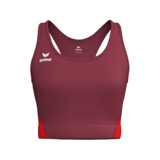 Erima Sports Bra T&F Wings (Racerback, moisture-wicking) burgundy ladies