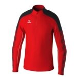 Erima Sport Long Sleeve Shirt Evo Star Training Top (100% recycled Polyester) red/black Children