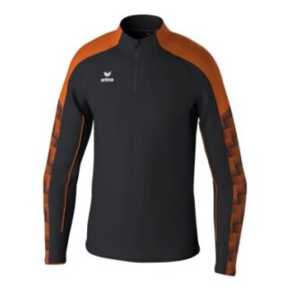 Erima Sport Long Sleeve Shirt Evo Star Training Top (100% recycled Polyester) black/orange Kids