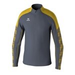 Erima Sport Long Sleeve Shirt Evo Star Training Top (100% recycled Polyester) grey/yellow Men's