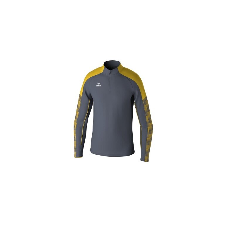 Erima Sport Long Sleeve Shirt Evo Star Training Top (100% recycled Polyester) grey/yellow Men's