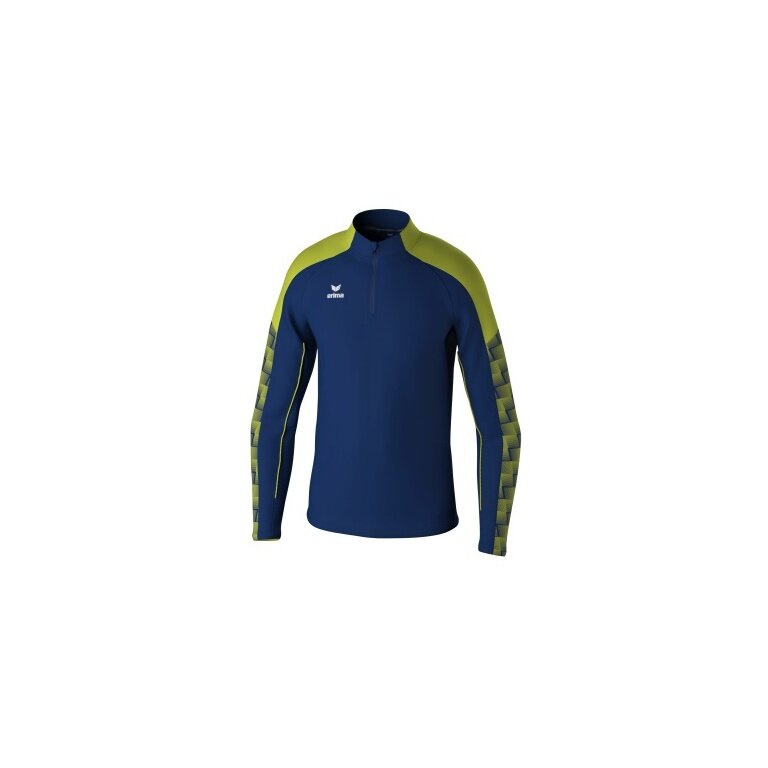 Erima Sport Long Sleeve Shirt Evo Star Training Top (100% recycled Polyester) navy blue/lime green Men's