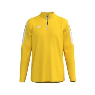 Erima Sport Long Sleeve Shirt Intro Training Top (Half-Zip, durable functional material) yellow boys