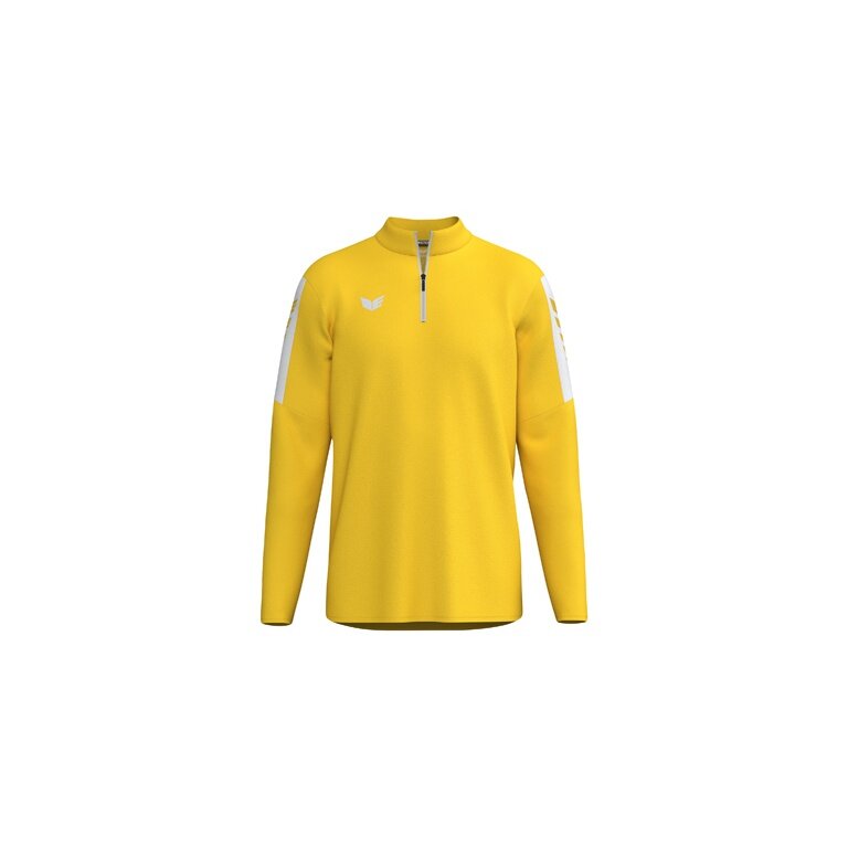 Erima Sport Long Sleeve Shirt Intro Training Top (Half-Zip, durable functional material) yellow men's