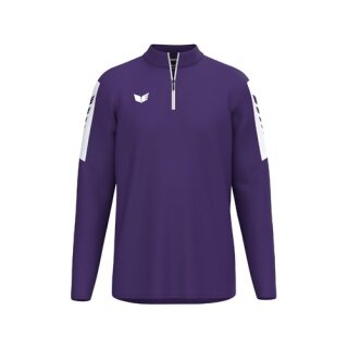 Erima Sport Long Sleeve Shirt Intro Training Top (Half-Zip, durable functional material) purple boys