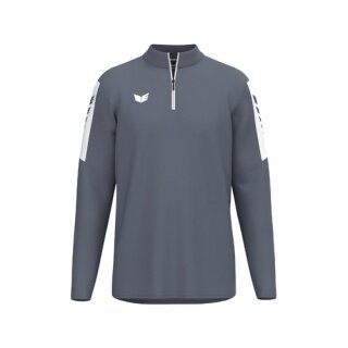 Erima Sport Long Sleeve Shirt Intro Training Top (Half-Zip, durable functional material) grey boys