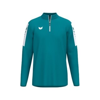 Erima Sport Long Sleeve Shirt Intro Training Top (Half-Zip, durable functional material) blue boys