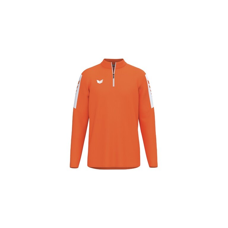 Erima Sport Long Sleeve Shirt Intro Training Top (Half-Zip, durable functional material) orange men's