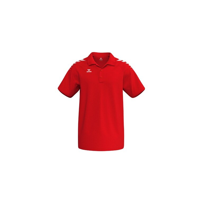 Erima Sport Polo CMPT Wings (cotton blend, comfortable fit) red/white men's