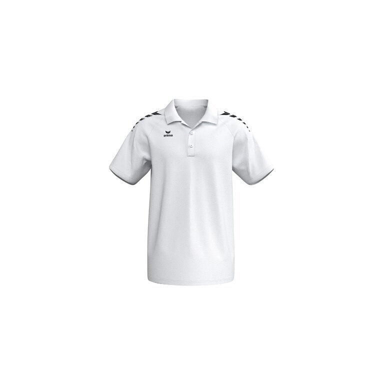 Erima Sport Polo CMPT Wings (cotton blend, comfortable fit) white/black men's