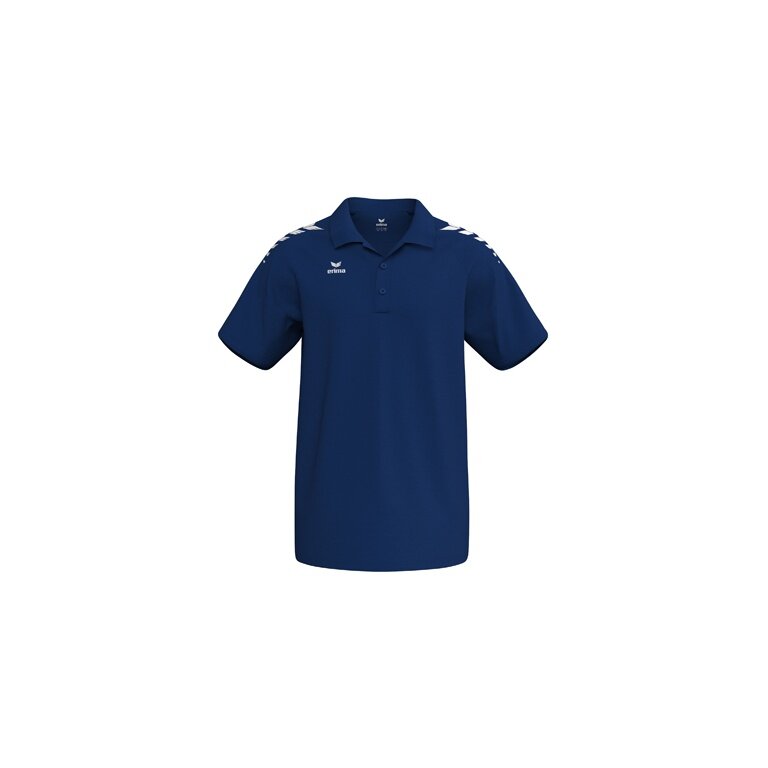 Erima Sport Polo CMPT Wings (cotton blend, comfortable fit) navy blue/white men's