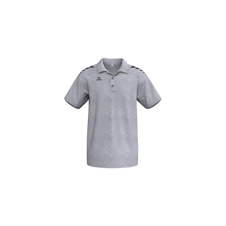Erima Sport Polo CMPT Wings (cotton blend, comfortable fit) melange grey men's