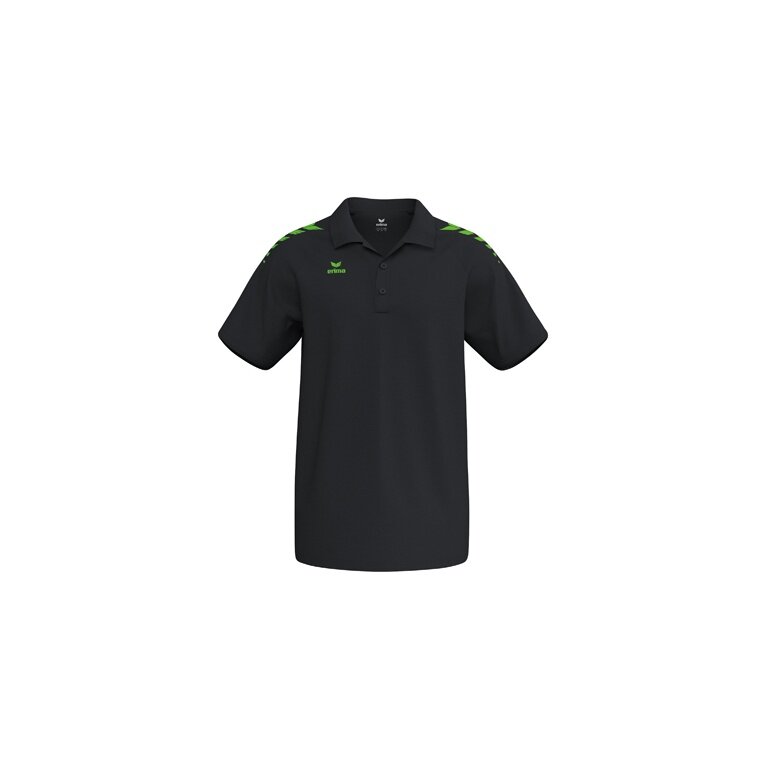 Erima Sport Polo CMPT Wings (cotton blend, comfortable fit) black/green men's