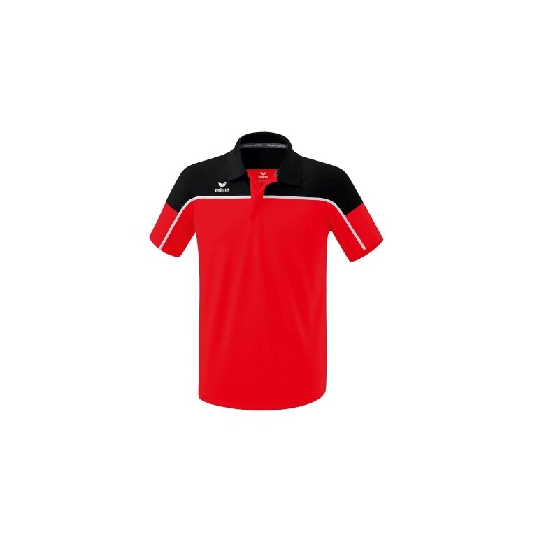 Erima Sport Polo Change (100% recycled Polyester, quick-drying functional material) red/black Men