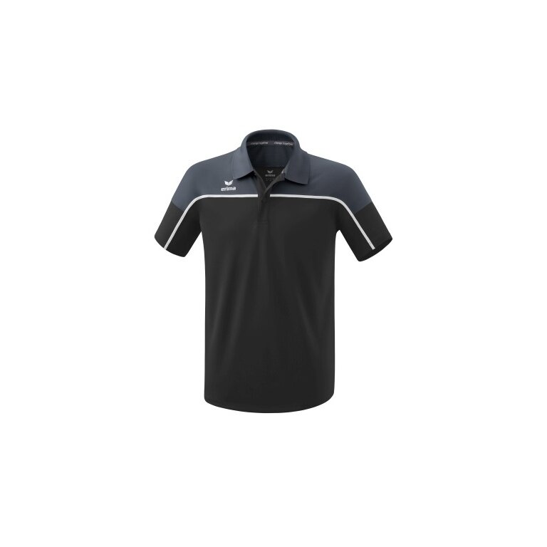 Erima Sport Polo Change (100% recycled Polyester, quick-drying functional material) black/grey Men