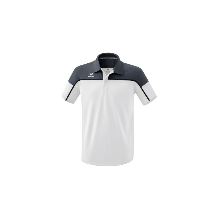 Erima Sport Polo Change (100% recycled Polyester, quick-drying functional material) white/grey Men