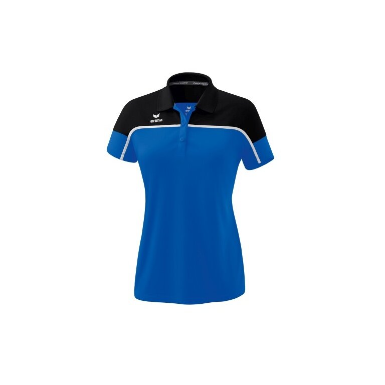 Erima Sport Polo Change (100% recycled Polyester, quick-drying functional material) royal blue/black Women