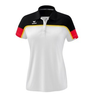 Erima Sport Polo Change (100% recycled Polyester, quick-drying functional material) white/black/red Women