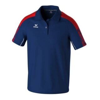 Erima Sport Polo Evo Star (100% recycled Polyester) navy blue/red Men's